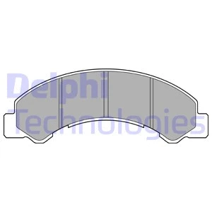LP2769 DELPHI Комплект тормозных колодок, дисковый тормоз (фото 1)