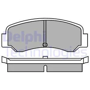 LP287 DELPHI Комплект тормозных колодок, дисковый тормоз (фото 1)