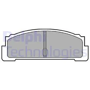 LP29 DELPHI Комплект тормозных колодок, дисковый тормоз (фото 1)