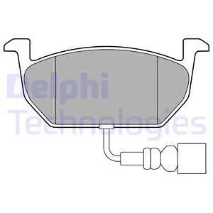 LP3146 DELPHI Комплект тормозных колодок, дисковый тормоз (фото 1)