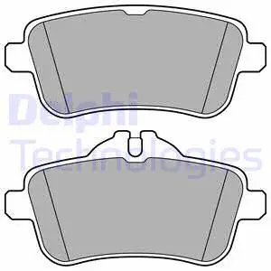 LP3159 DELPHI Комплект тормозных колодок, дисковый тормоз (фото 1)