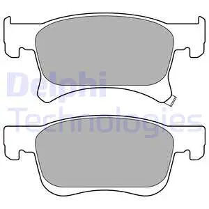 LP3164 DELPHI Комплект тормозных колодок, дисковый тормоз (фото 1)