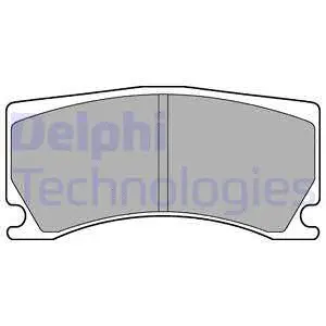 LP3174 DELPHI Комплект тормозных колодок, дисковый тормоз (фото 1)