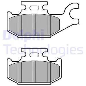 LP3191 DELPHI Комплект тормозных колодок, дисковый тормоз (фото 1)