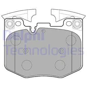 LP3235 DELPHI Комплект тормозных колодок, дисковый тормоз (фото 1)