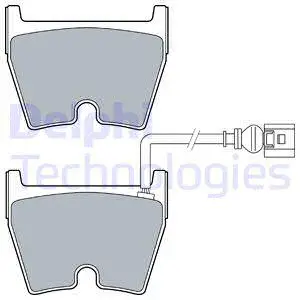 LP3266 DELPHI Комплект тормозных колодок, дисковый тормоз (фото 1)