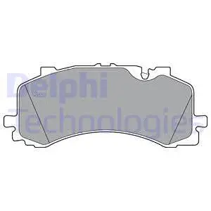 LP3307 DELPHI Комплект тормозных колодок, дисковый тормоз (фото 1)