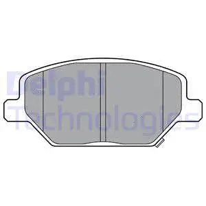LP3371 DELPHI Комплект тормозных колодок, дисковый тормоз (фото 1)