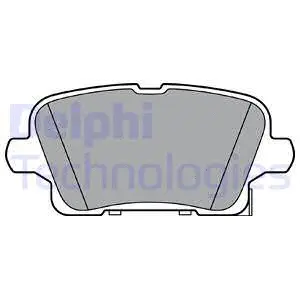 LP3373 DELPHI Комплект тормозных колодок, дисковый тормоз (фото 1)