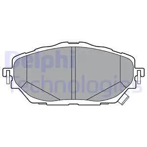 LP3378 DELPHI Комплект тормозных колодок, дисковый тормоз (фото 1)