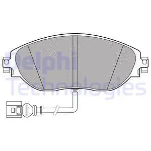 LP3389 DELPHI Комплект тормозных колодок, дисковый тормоз (фото 1)
