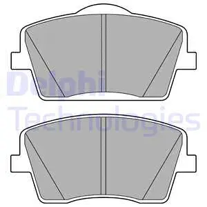 LP3435 DELPHI Комплект тормозных колодок, дисковый тормоз (фото 1)