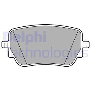 LP3439 DELPHI Комплект тормозных колодок, дисковый тормоз (фото 1)