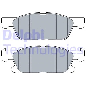 LP3536 DELPHI Комплект тормозных колодок, дисковый тормоз (фото 1)