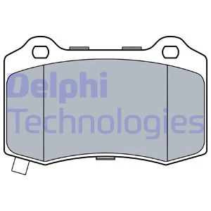 LP3547 DELPHI Комплект тормозных колодок, дисковый тормоз (фото 1)