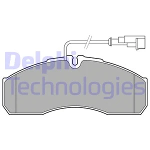 LP3574 DELPHI Комплект тормозных колодок, дисковый тормоз (фото 1)