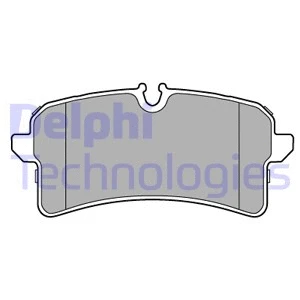LP3577 DELPHI Комплект тормозных колодок, дисковый тормоз (фото 1)