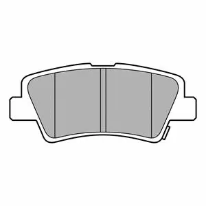 LP3587 DELPHI Комплект тормозных колодок, дисковый тормоз (фото 1)
