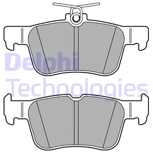 LP3590 DELPHI Комплект тормозных колодок, дисковый тормоз (фото 1)