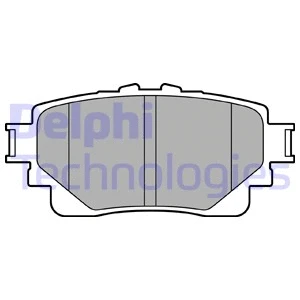 LP3599 DELPHI Комплект тормозных колодок, дисковый тормоз (фото 1)