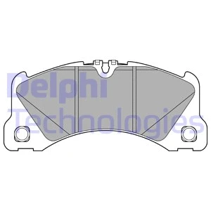 LP3612 DELPHI Комплект тормозных колодок, дисковый тормоз (фото 1)