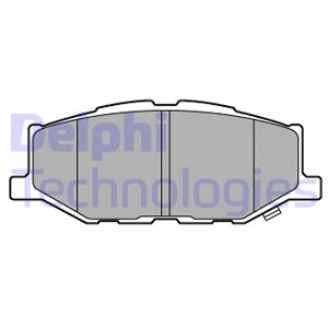 LP3637 DELPHI Комплект тормозных колодок, дисковый тормоз (фото 1)