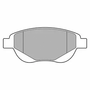 LP3638 DELPHI Комплект тормозных колодок, дисковый тормоз (фото 1)