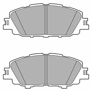 LP3647 DELPHI Комплект тормозных колодок, дисковый тормоз (фото 1)