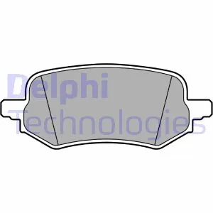 LP3649 DELPHI Комплект тормозных колодок, дисковый тормоз (фото 1)