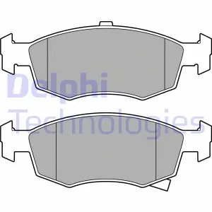 LP3668 DELPHI Комплект тормозных колодок, дисковый тормоз (фото 1)