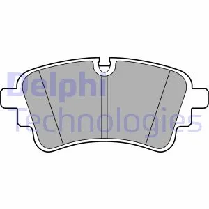LP3670 DELPHI Комплект тормозных колодок, дисковый тормоз (фото 1)