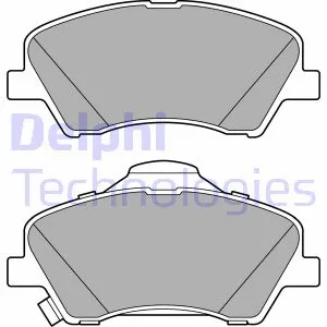 LP3678 DELPHI Комплект тормозных колодок, дисковый тормоз (фото 1)