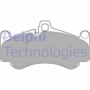 LP3685 DELPHI Комплект тормозных колодок, дисковый тормоз (фото 1)