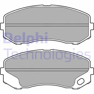 LP3687 DELPHI Комплект тормозных колодок, дисковый тормоз (фото 1)