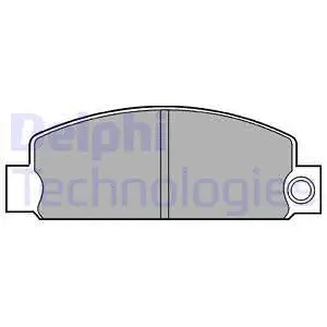LP377 DELPHI Комплект тормозных колодок, дисковый тормоз (фото 1)