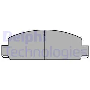 LP410 DELPHI Комплект тормозных колодок, дисковый тормоз (фото 1)