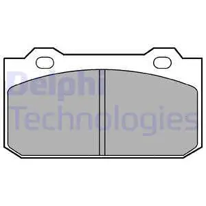 LP418 DELPHI Комплект тормозных колодок, дисковый тормоз (фото 1)