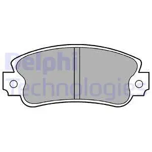 LP419 DELPHI Комплект тормозных колодок, дисковый тормоз (фото 1)