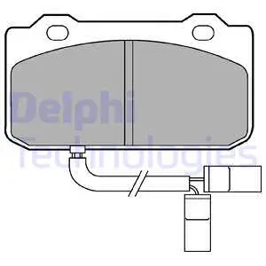 LP432 DELPHI Комплект тормозных колодок, дисковый тормоз (фото 1)