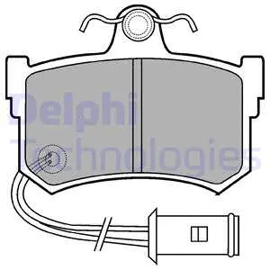 LP434 DELPHI Комплект тормозных колодок, дисковый тормоз (фото 1)