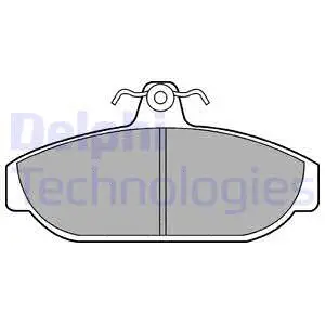 LP437 DELPHI Комплект тормозных колодок, дисковый тормоз (фото 1)