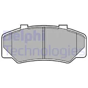 LP438 DELPHI Комплект тормозных колодок, дисковый тормоз (фото 1)