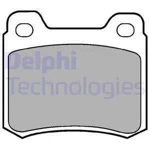 LP440 DELPHI Комплект тормозных колодок, дисковый тормоз (фото 1)