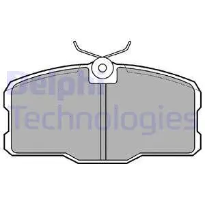 LP466 DELPHI Комплект тормозных колодок, дисковый тормоз (фото 1)
