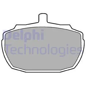 LP47 DELPHI Комплект тормозных колодок, дисковый тормоз (фото 1)