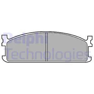 LP476 DELPHI Комплект тормозных колодок, дисковый тормоз (фото 1)