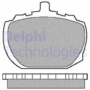 LP48 DELPHI Комплект тормозных колодок, дисковый тормоз (фото 1)