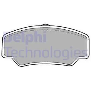 LP488 DELPHI Комплект тормозных колодок, дисковый тормоз (фото 1)