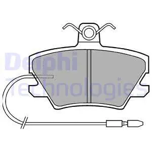 LP518 DELPHI Комплект тормозных колодок, дисковый тормоз (фото 1)