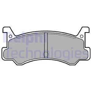 LP521 DELPHI Комплект тормозных колодок, дисковый тормоз (фото 1)